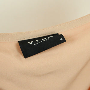 Second Hand VILA CLOTHES Kleid Gr. M nude Sommerkleid (*)