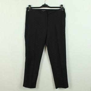 Second Hand TARA JARMON Hose Gr. 38 schwarz strukturiert Stoffhose (*)