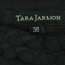 Laden Sie das Bild in den Galerie-Viewer, Second Hand TARA JARMON Hose Gr. 38 schwarz strukturiert Stoffhose (*)