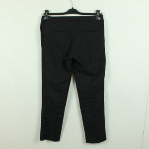 Second Hand TARA JARMON Hose Gr. 38 schwarz strukturiert Stoffhose (*)