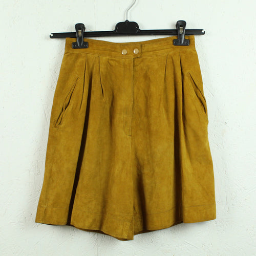 VINTAGE Ledershorts Gr. XS braun