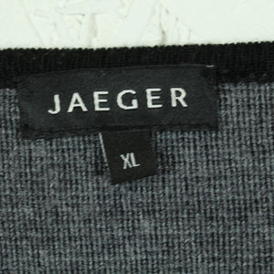 Second Hand JAEGER Strickjacke Gr. XL grau schwarz Cardigan (*)