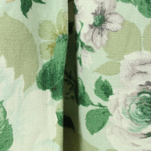 Laden Sie das Bild in den Galerie-Viewer, Second Hand Leinenrock Gr. 38 beige grün floral gemustert