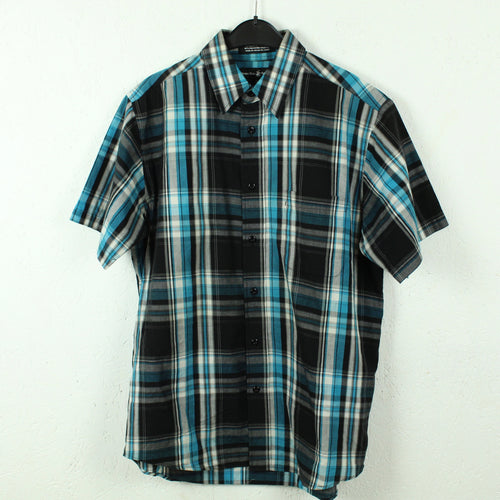 Second Hand BEVERLY HILLS POLOCLUB Hemd Gr. M blau mehrfarbig kariert (*)