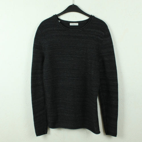 Second Hand SELECTED HOMME Pullover Gr. M schwarz meliert Strick(*)
