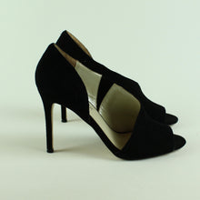Laden Sie das Bild in den Galerie-Viewer, Second Hand KAREN MILLEN Pumps Gr. 38 schwarz Wildleder High Heels NEU(*)