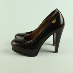 Second Hand ADOLFO DOMINGUEZ Pumps Gr. 39 braun High Heels NEU (*)