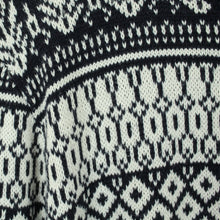 Laden Sie das Bild in den Galerie-Viewer, Second Hand SELECTED HOMME Pullover Gr. L blau weiß Norweger Muster Strick (*)