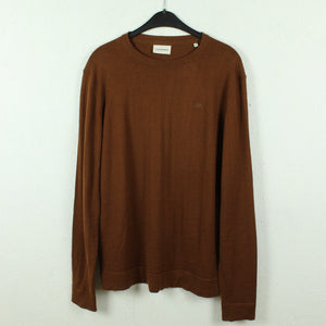 Second Hand J. LINDBERGH Pullover mit Wolle Gr. XL braun uni rundhals Strick (*)