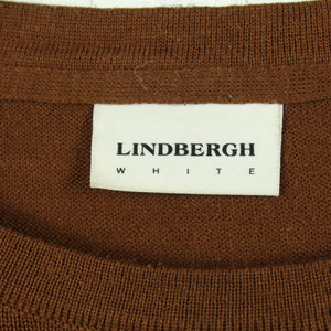 Second Hand J. LINDBERGH Pullover mit Wolle Gr. XL braun uni rundhals Strick (*)