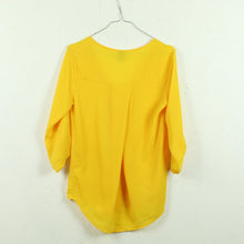 Laden Sie das Bild in den Galerie-Viewer, Second Hand ZEBRA Bluse Gr. S gelb 3/4-Arm (*)