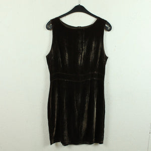 Second Hand MELVILLE SILKWEAR Copenhagen Samtkleid mit Seide Gr. L braun Samt Kleid (*)