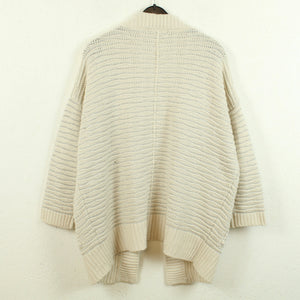 Second Hand SOAKED IN LUXURY Strickjacke Gr. M creme silber Cardigan (*)
