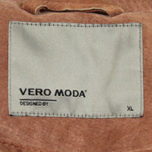 Laden Sie das Bild in den Galerie-Viewer, Second Hand VERO MODA Lederjacke Gr. XL braun Leder Jacke (*)
