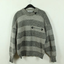 Laden Sie das Bild in den Galerie-Viewer, VINTAGE Pullover Gr. M grau gestreift