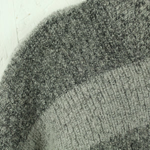 VINTAGE Pullover Gr. M grau gestreift