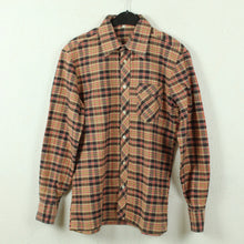 Laden Sie das Bild in den Galerie-Viewer, Vintage Flanellhemd Gr. S beige mehrfarbig kariert