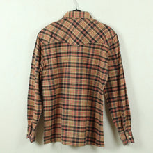 Laden Sie das Bild in den Galerie-Viewer, Vintage Flanellhemd Gr. S beige mehrfarbig kariert