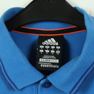 Second Hand ADIDAS Poloshirt Gr. M blau uni Logo (*)