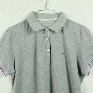 Second Hand CHAMPION Vintage Ladies Poloshirt Gr. S grau lila (*)