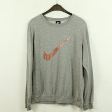 Laden Sie das Bild in den Galerie-Viewer, Second Hand NIKE Sweatshirt Gr. L grau mit Print (*)