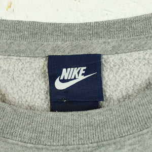 Second Hand NIKE Sweatshirt Gr. L grau mit Print (*)