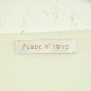 Second Hand PEACE N´LOVE Strickjacke Gr. M weiß Strick (*)