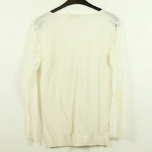 Laden Sie das Bild in den Galerie-Viewer, Second Hand PEACE N´LOVE Strickjacke Gr. M weiß Strick (*)