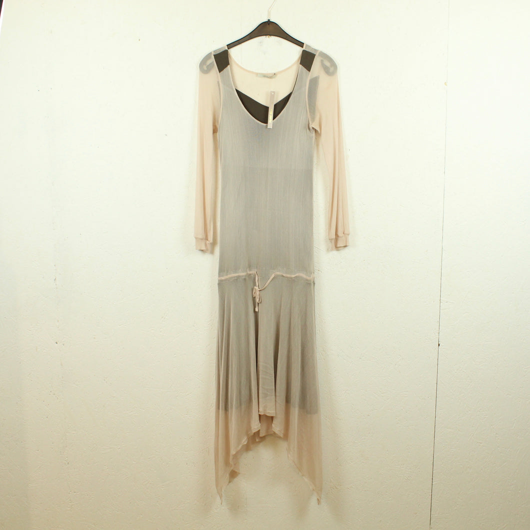 Second Hand ELFENHAUT Seidenkleid Gr. 36 nude braun NEU (*)
