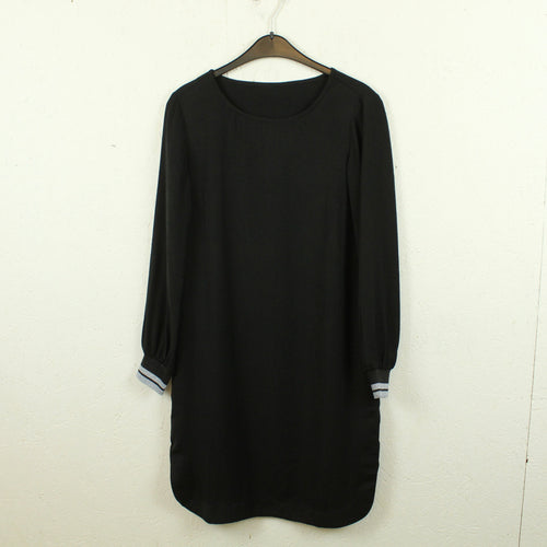 Second Hand Langarmkleid Gr. 36 schwarz (*)