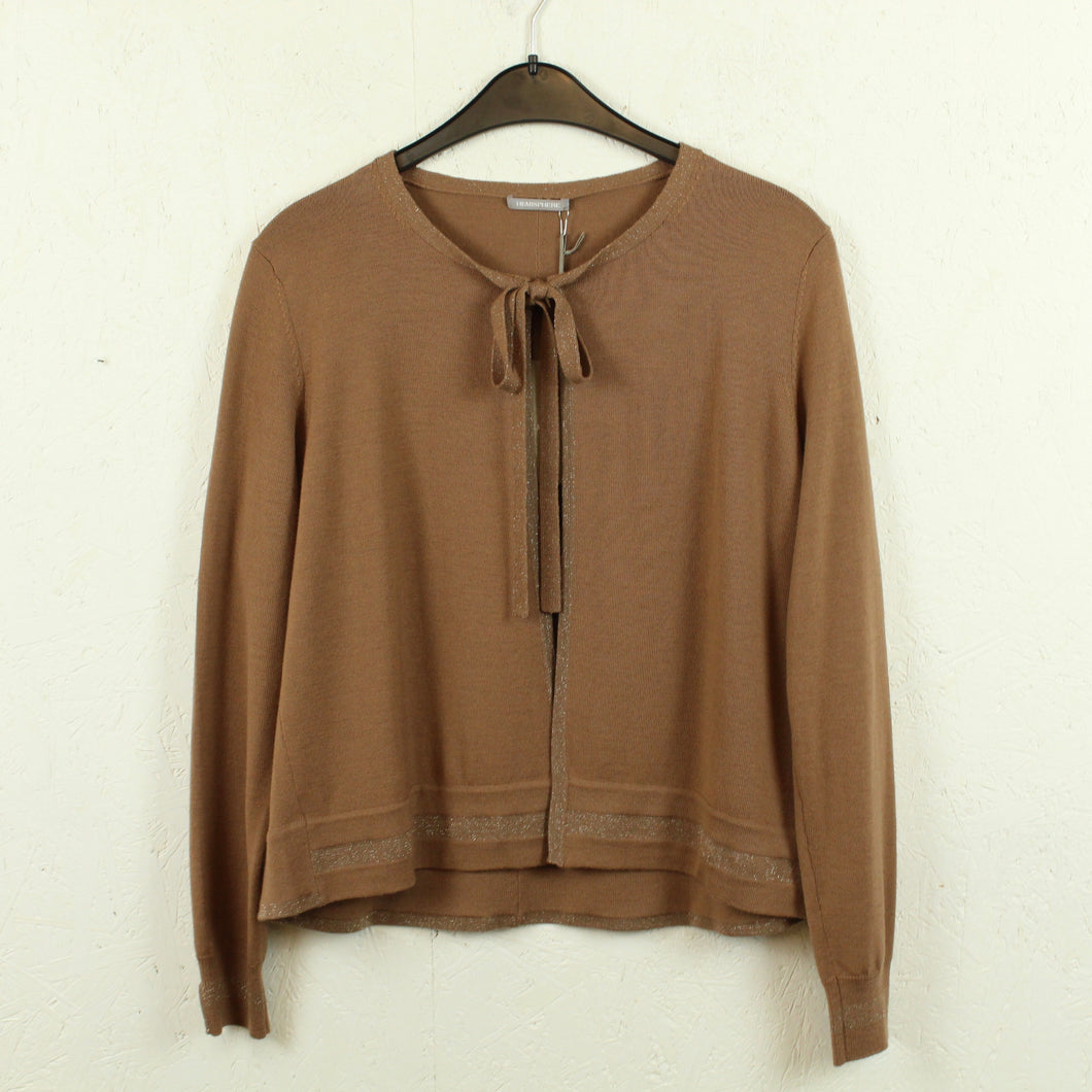 Second Hand HEMISPHERE Wollstrickjacke Gr. 38 braun Strickjacke NEU (*)