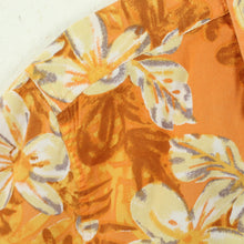 Laden Sie das Bild in den Galerie-Viewer, Vintage Hawaii Hemd Gr. S orange mehrfarbig geblümt