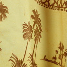 Laden Sie das Bild in den Galerie-Viewer, Vintage Hawaii Hemd Gr. XL apricot mehrfarbig Palmen Kurzarm
