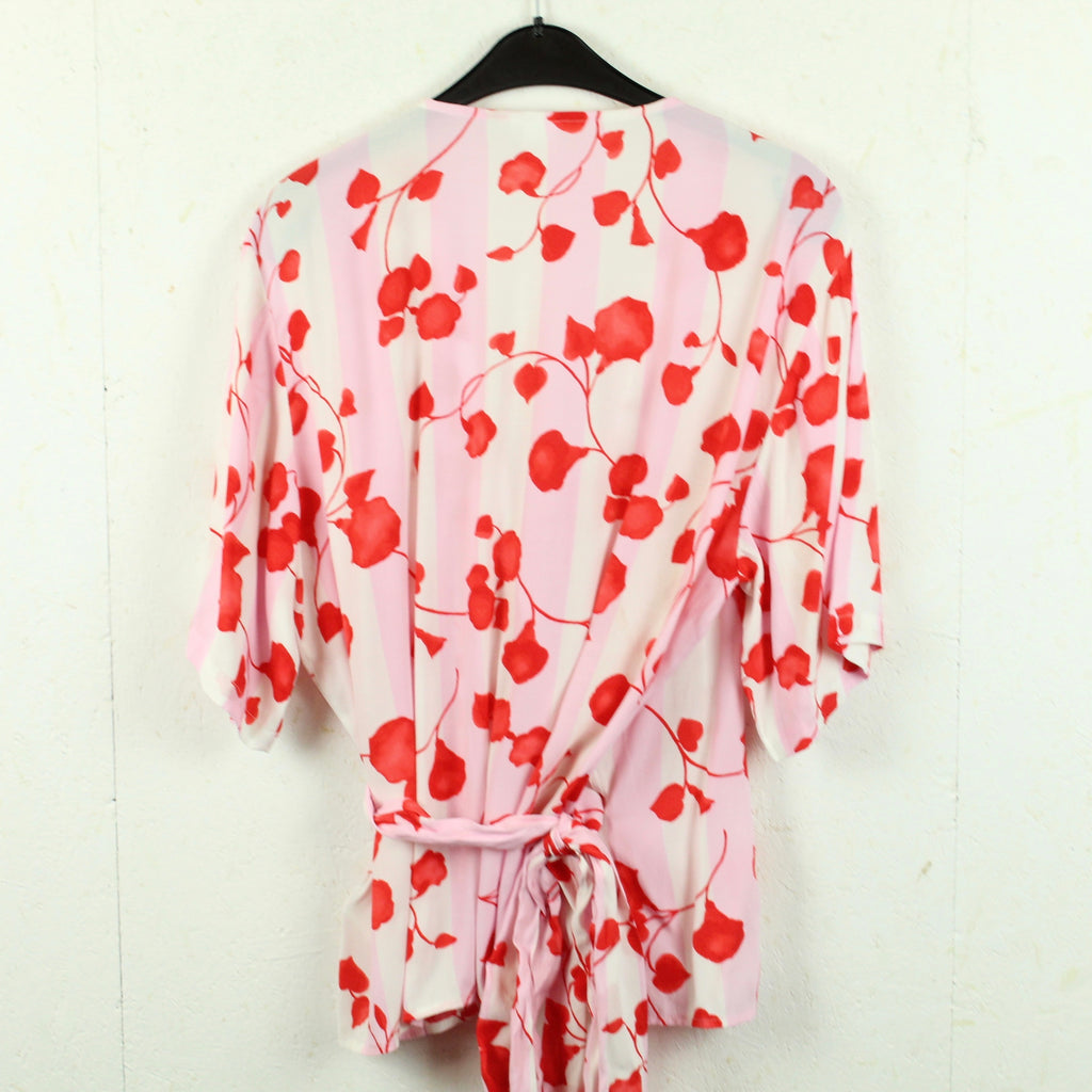 Second Hand MbyM Wickelbluse Gr. XL bunt abstrakt gemustert (*)