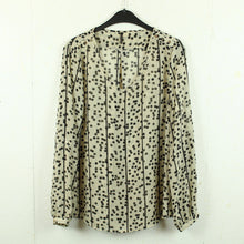 Laden Sie das Bild in den Galerie-Viewer, Second Hand SOYACONCEPT Bluse Gr. L creme schwarz gemustert (*)
