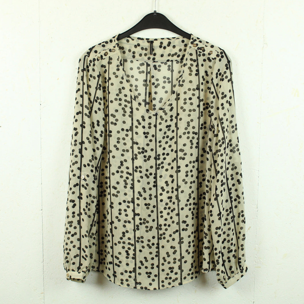Second Hand SOYACONCEPT Bluse Gr. L creme schwarz gemustert (*)