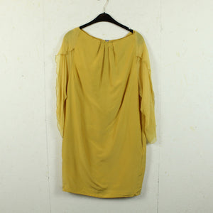 Second Hand WHIITE Seidenkleid Gr. 38 gelb Seide Kleid (*)