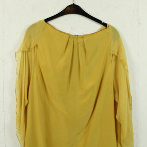 Second Hand WHIITE Seidenkleid Gr. 38 gelb Seide Kleid (*)