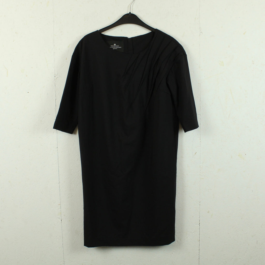 Second Hand DESIGNER REMIX by CHARLOTTE ESKILDSEN Kleid Gr. 36 schwarz Wollkleid  (*)