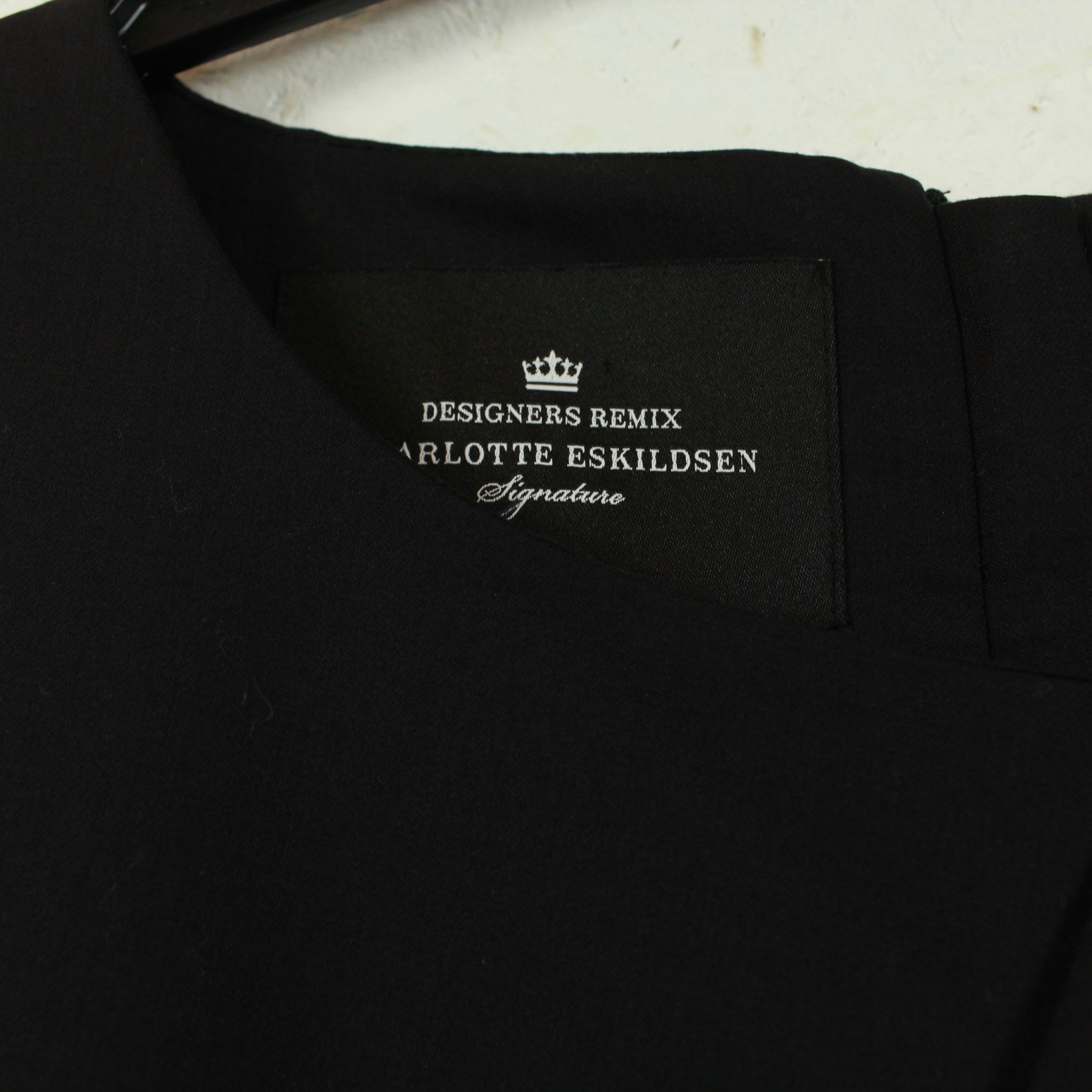 Second Hand DESIGNER REMIX by CHARLOTTE ESKILDSEN Kleid Gr. 36 schwarz Wollkleid  (*)