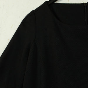 Second Hand BENETTON Kleid Gr. S schwarz uni Kurzarmkleid (*)