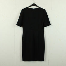 Laden Sie das Bild in den Galerie-Viewer, Second Hand BENETTON Kleid Gr. S schwarz uni Kurzarmkleid (*)