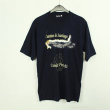 Laden Sie das Bild in den Galerie-Viewer, VINTAGE Souvenir T-Shirt Gr. L &quot;Jakobsweg Santiago&quot;