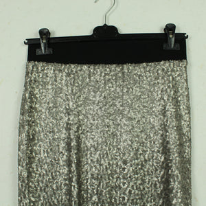 Second Hand CRÉTON Pailettenrock Gr. S silber Rock (*)