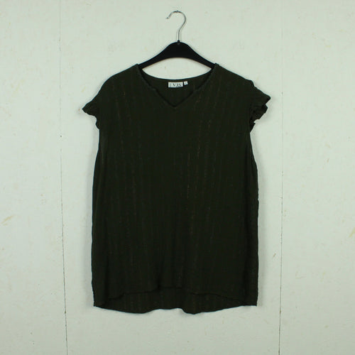 Second Hand VRS Bluse Gr. L grün Glitzer (*)