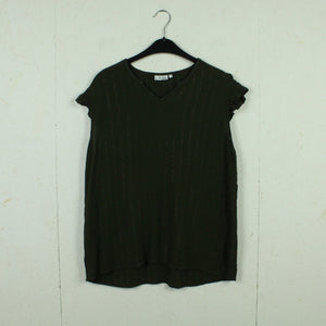 Second Hand VRS Bluse Gr. L grün Glitzer (*)