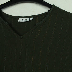 Second Hand VRS Bluse Gr. L grün Glitzer (*)