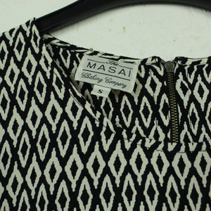 Second Hand THE MASAI  CLOTHING COMPANY Bluse Gr. S schwarz weiß gemustert (*)