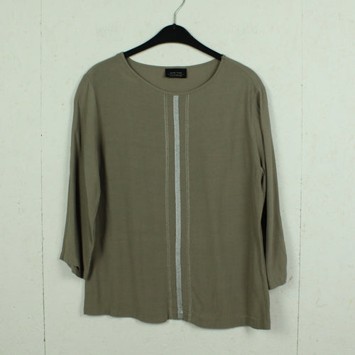 Second Hand ONE TWO LUXZUZ Bluse Gr. 40 taupe (*)