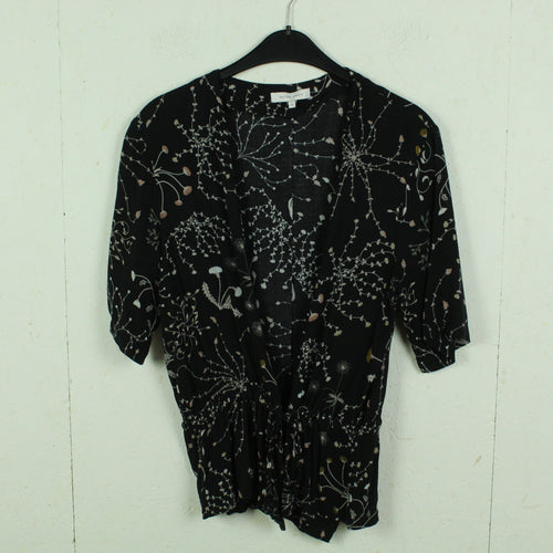 Second Hand SECOND FEMALE Bluse Gr. M schwarz geblümt (*)